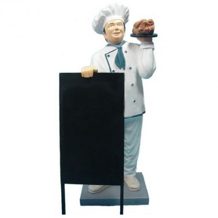 Kucharz z pieczeniom 137 cm - figura reklamowa