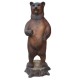 Niedźwiedź , grizzly z rybą 165 cm - figura reklamowa