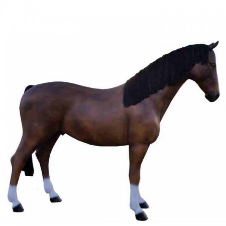 Koń z grzywą 205 cm - figura dekoracyjna