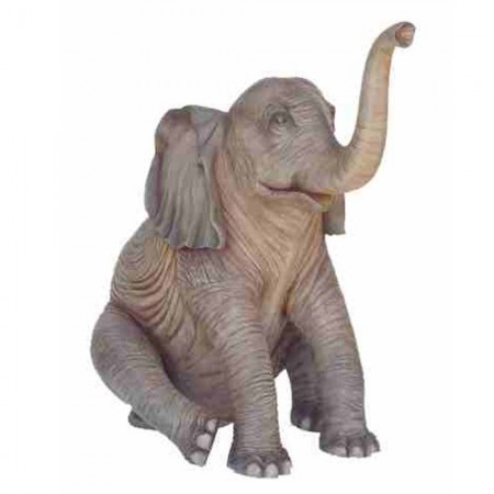Słoń siedzący 160 cm - figura dekoracyjna